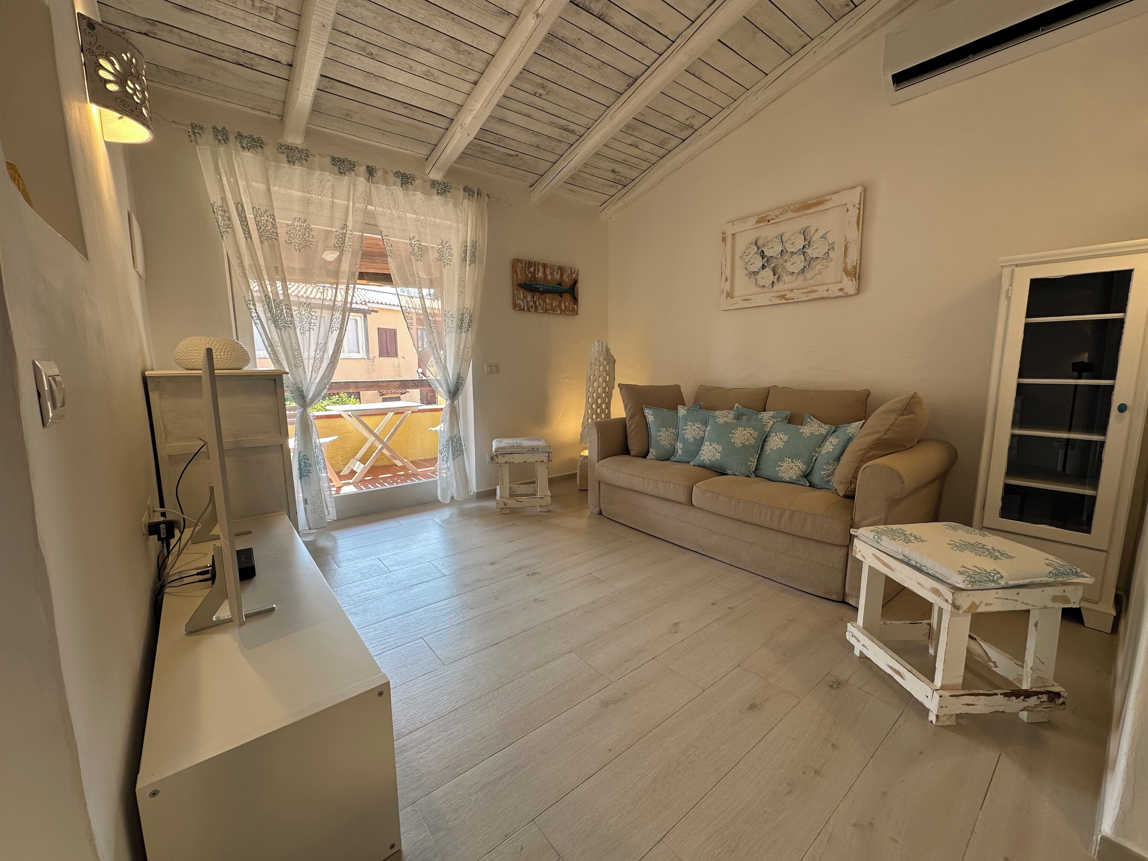 Appartement Tradition, balcon, vue mer | Coin séjour