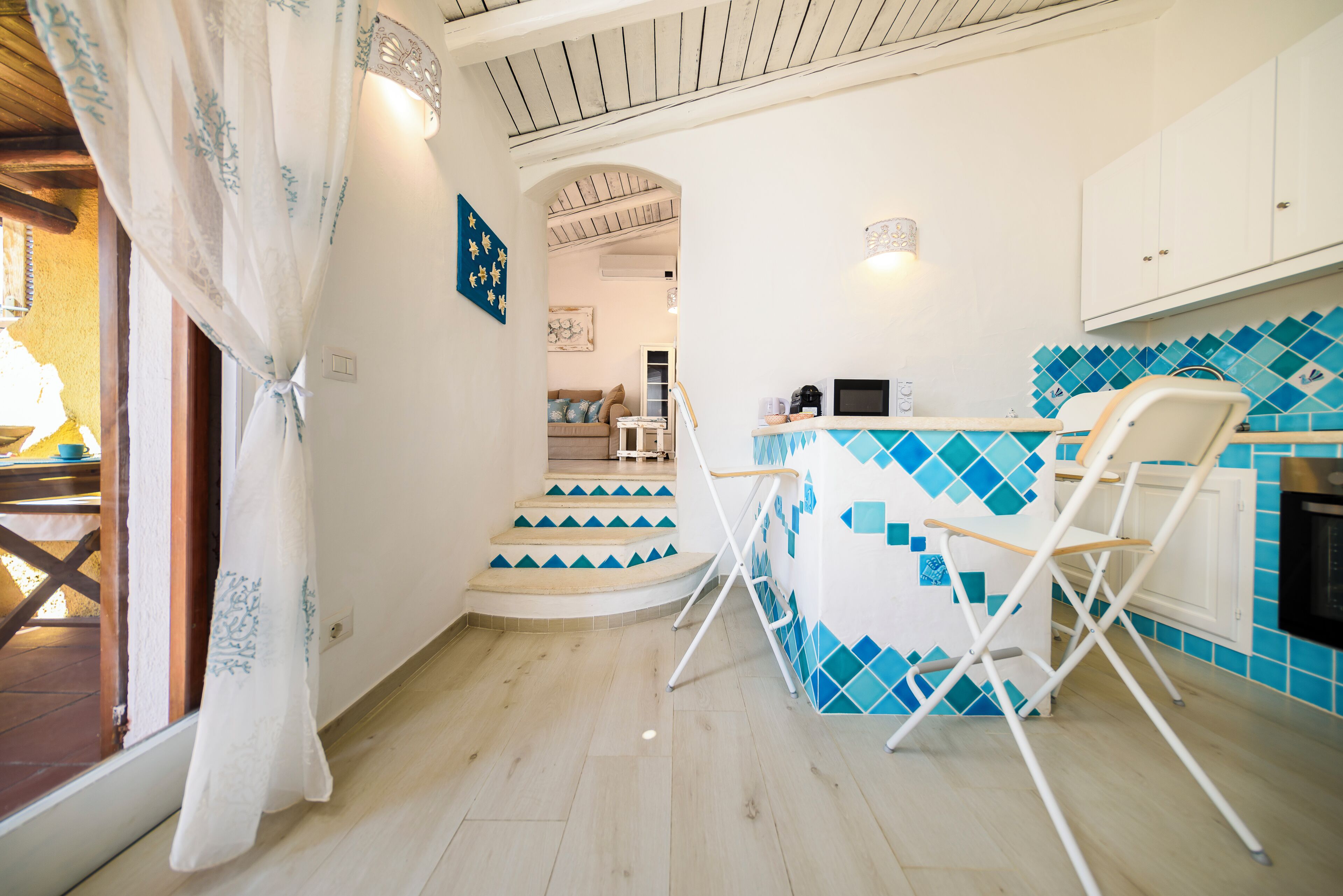 Traditional-Apartment, Balkon, Meerblick | Eigene Küche