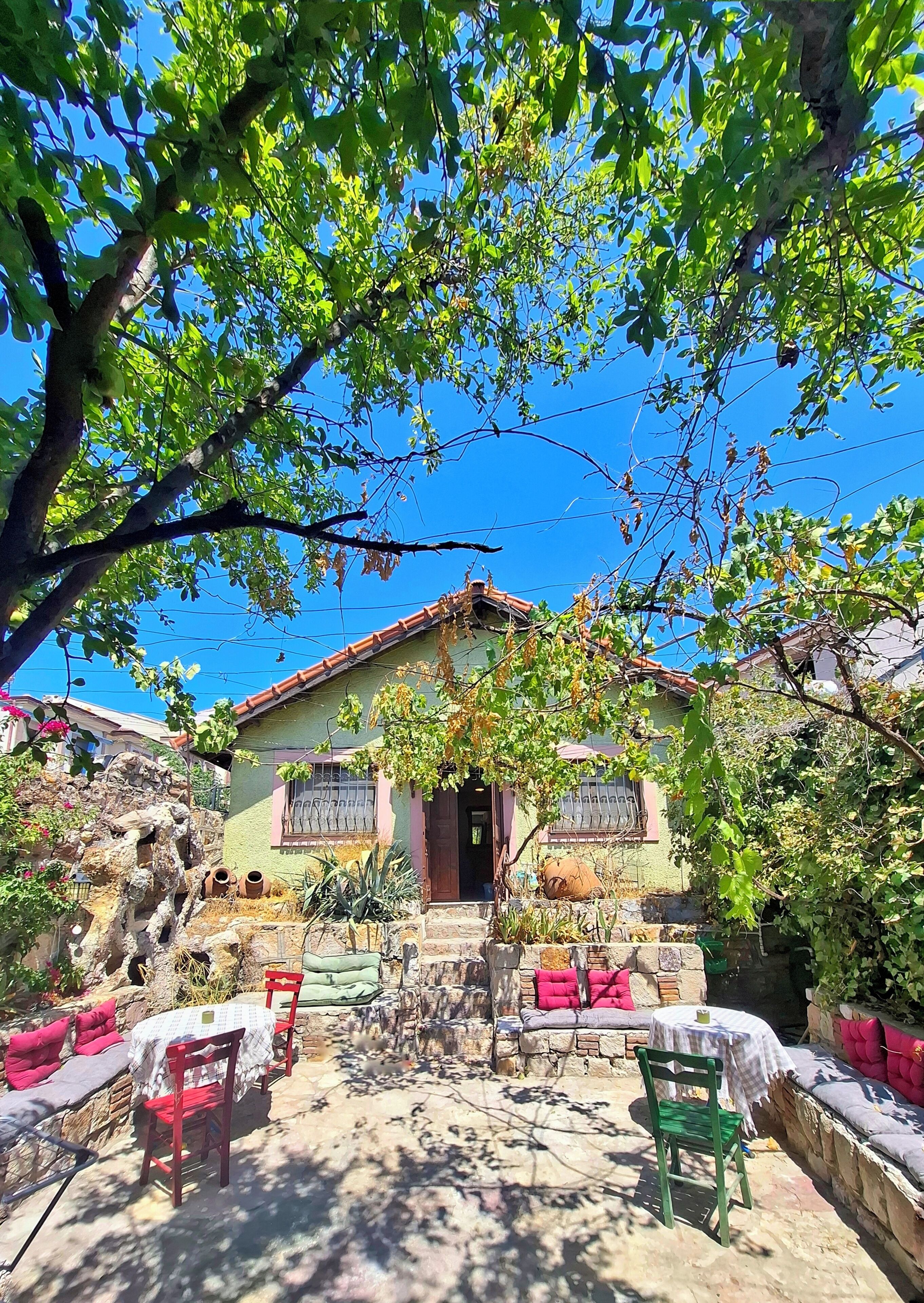 屋外ダイニングエリア