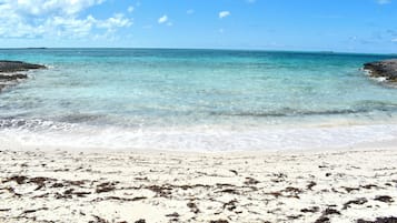 On the beach, beach towels