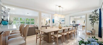 Grand Palm Villa: 6BR+ Oasis, Steps from Ocean