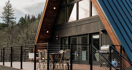 The LuXRae House, Modern A-Frame on 6 Private Acres in the Gorge