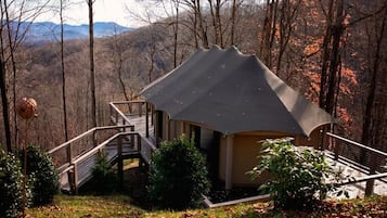 Tent, Patio, Mountain View | Property grounds