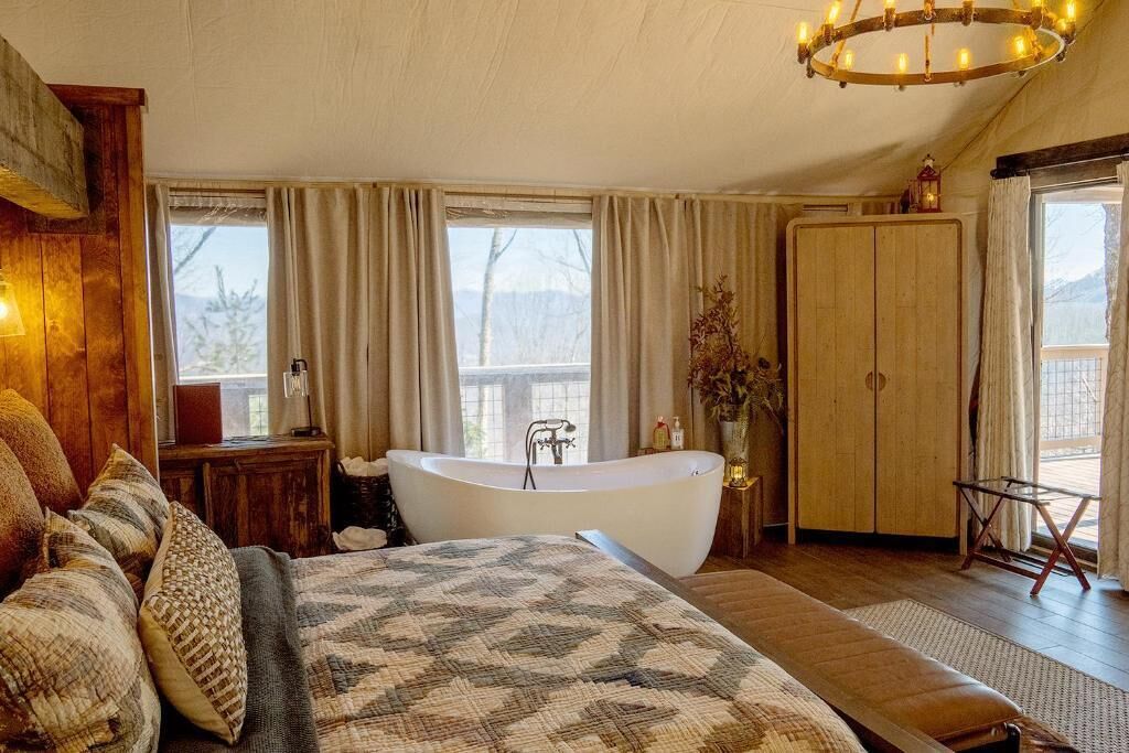 Double Room, Patio, Mountain View