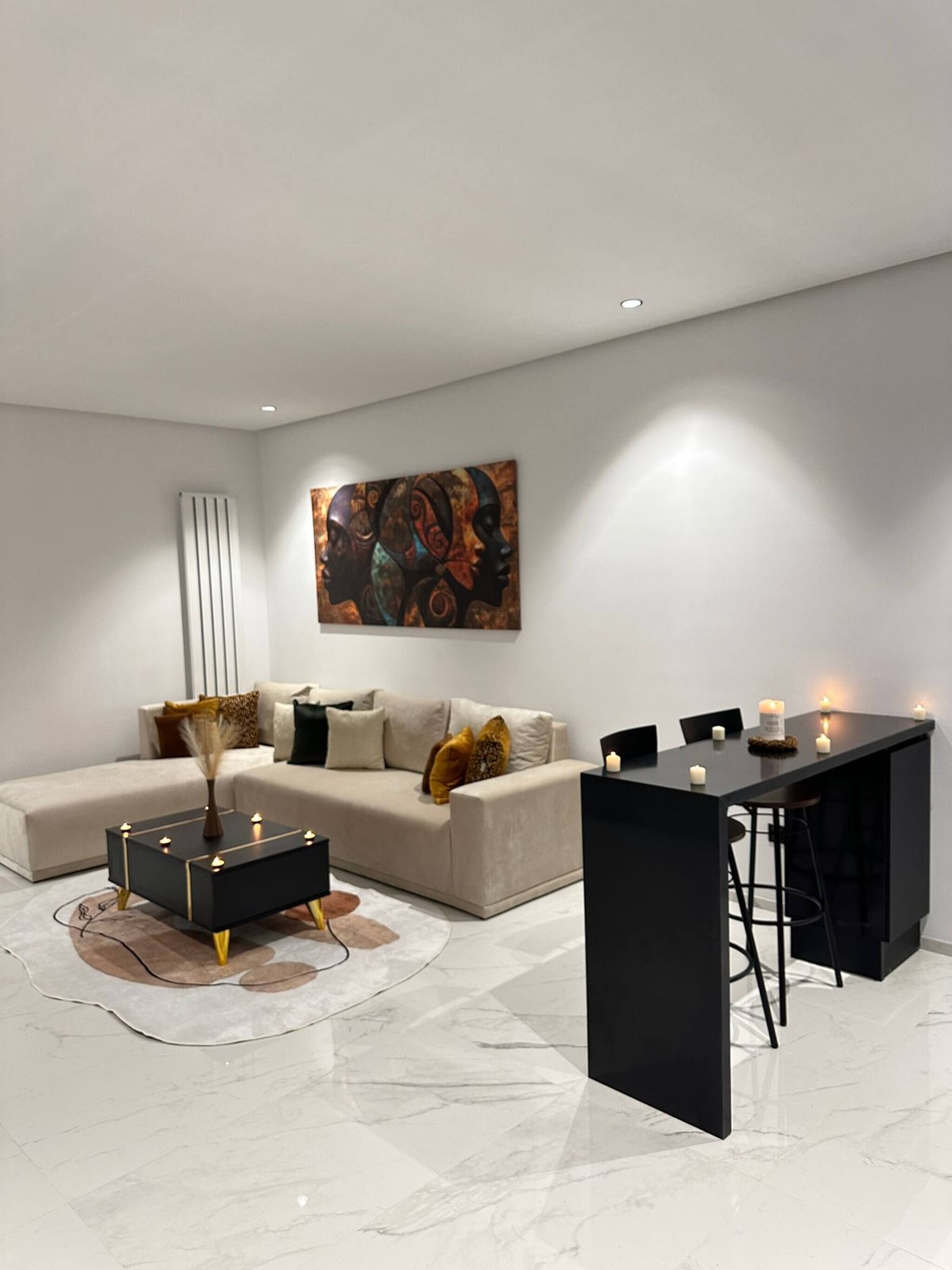 Apartemen, 1 kamar tidur, Boleh Merokok, balkon | Ruang keluarga