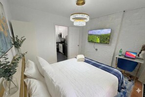 Comfort Apartment, City View | Blackout drapes, iron/ironing board, free WiFi, bed sheets