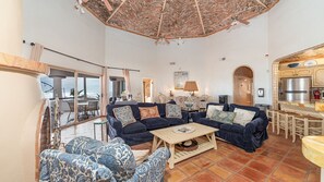 独立别墅, 多张床, 阳台 (Playa Sin Fin) | 起居区