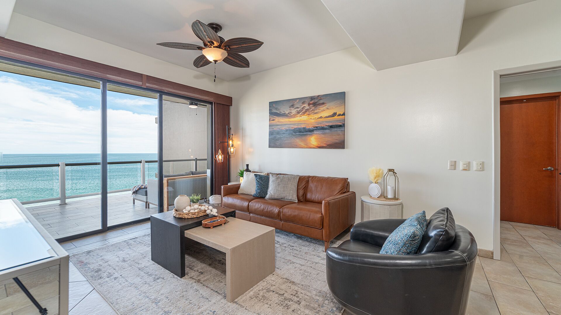 Chalet, Multiple Beds, Balcony, Ocean View (Las Palomas Resort Cristal 803) | Living area