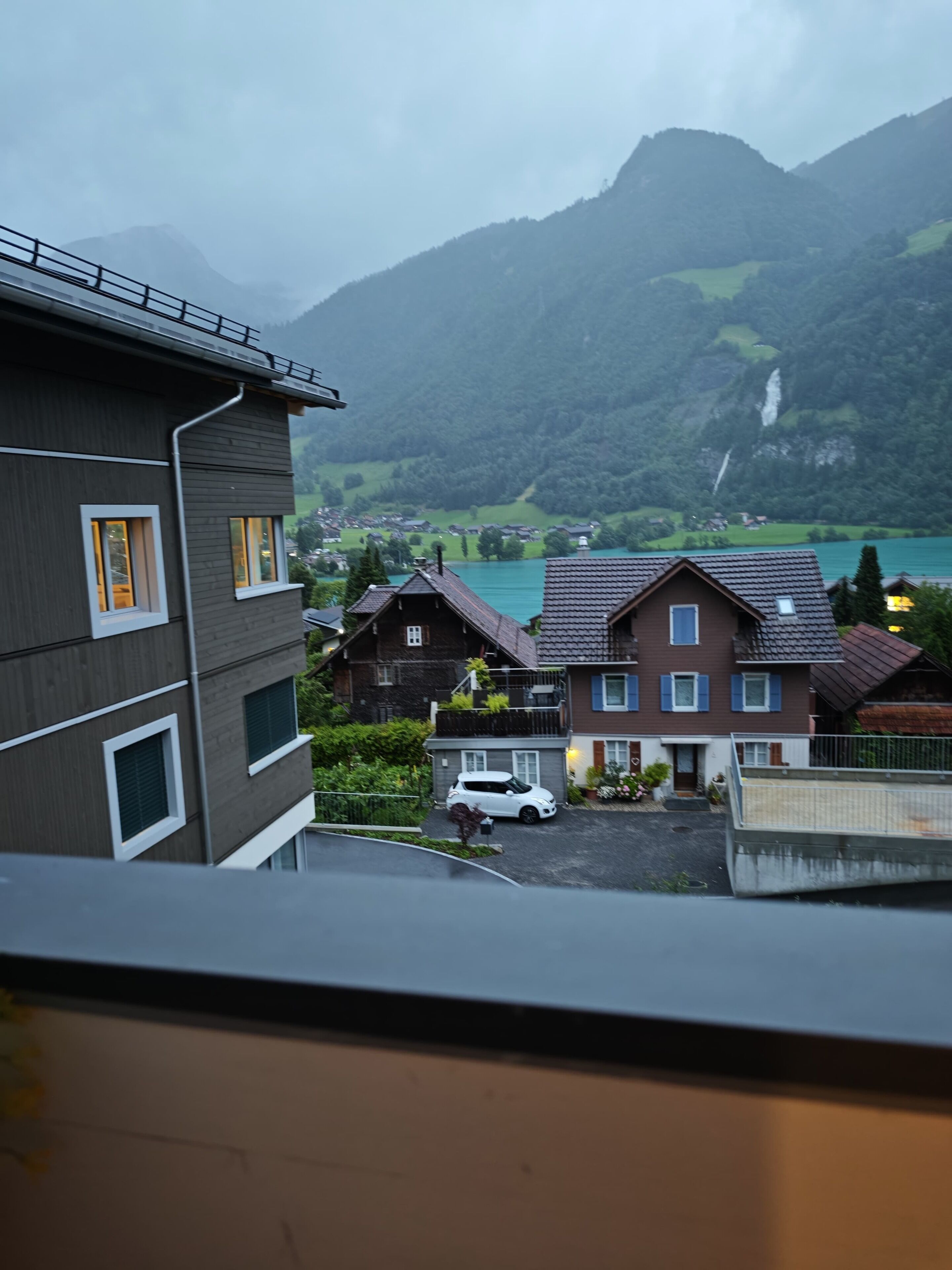 Udsigt fra overnatningsstedet