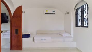 Familieleilighet, balkong, byutsikt