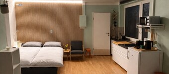 Studio with kitchen in the center of Auerbach near Fürstenlager