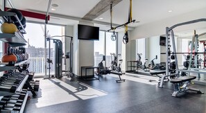 Fitness facility - Cozy studio in a lovely the heart of Midtown with rooftop pool and gym access (Atlanta)
