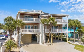Exterior - Grand Sandcastle | Ocean + Beach Views | Pool + Hot Tub | Sleeps 16 | Elevator (Murrells Inlet)