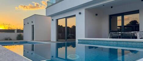 Una piscina climatizada