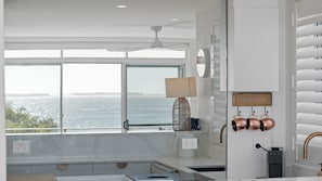 Fridge, microwave, oven, stovetop - Beachfront at Shoal Bay (Nelson Bay)