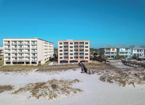 Exterior - BEACHFRONT! Convenient, Cozy 2-bedroom condo with HYBRID POOL in Orange Beach (Orange Beach)