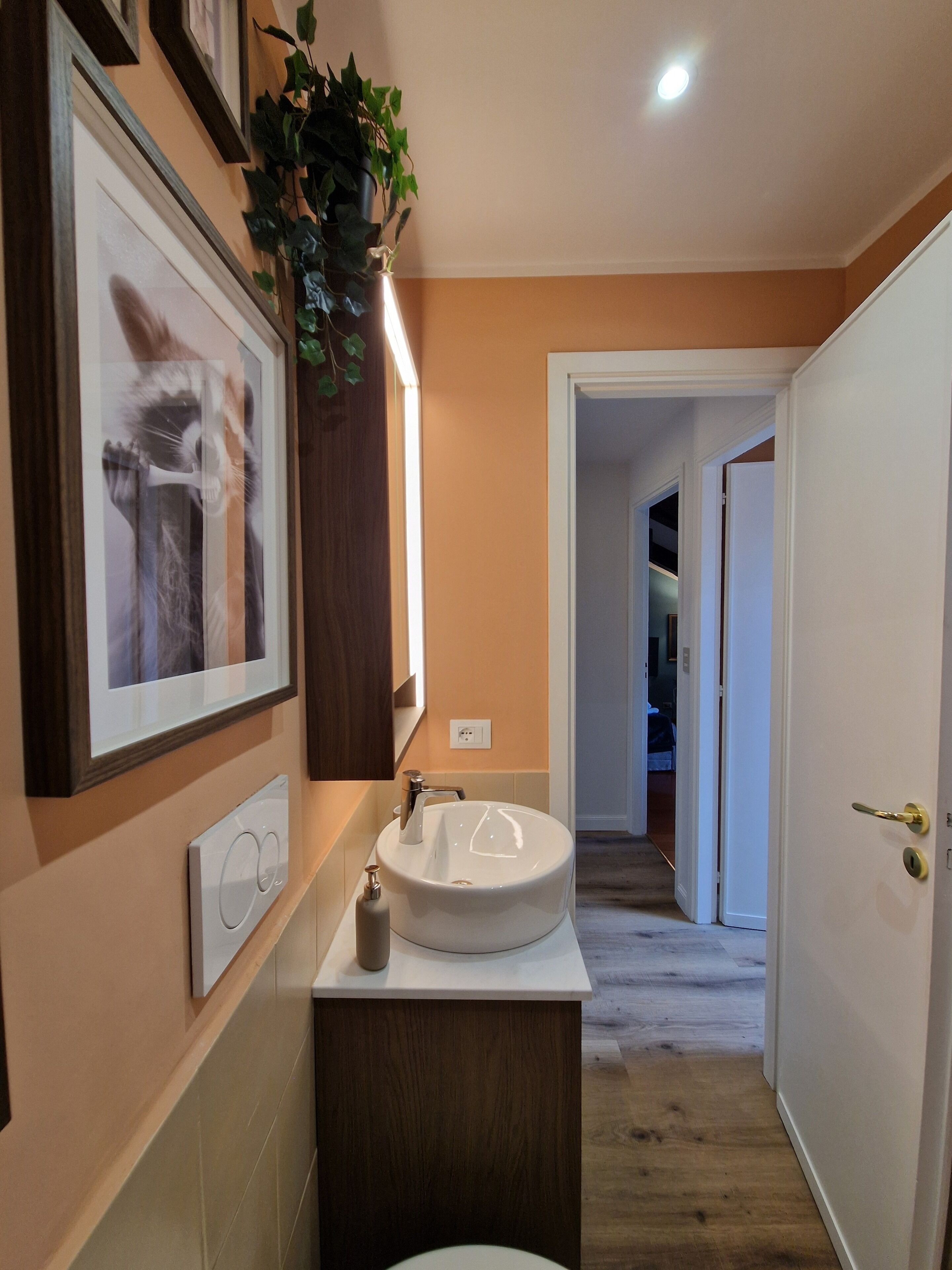 Dusche, Haartrockner, Bidet, Handtücher