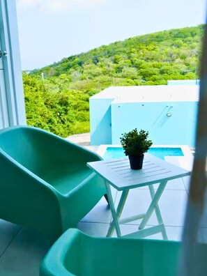 Outdoor pool - Santirome 2 - Quiet Caribbean Studio for Couples (Westpunt)