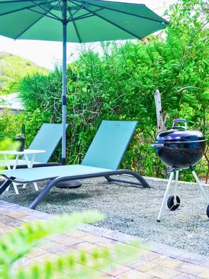 Terrace/patio - Santirome 2 - Quiet Caribbean Studio for Couples (Westpunt)