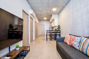 Suite, Stadtblick | Wohnbereich