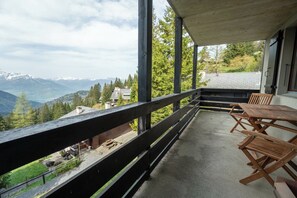 Outdoor dining - Arsets 61.11 3 rooms 2 bedrooms at the foot of the Gryon ski area - Villars - Les Diablerets (Gryon)