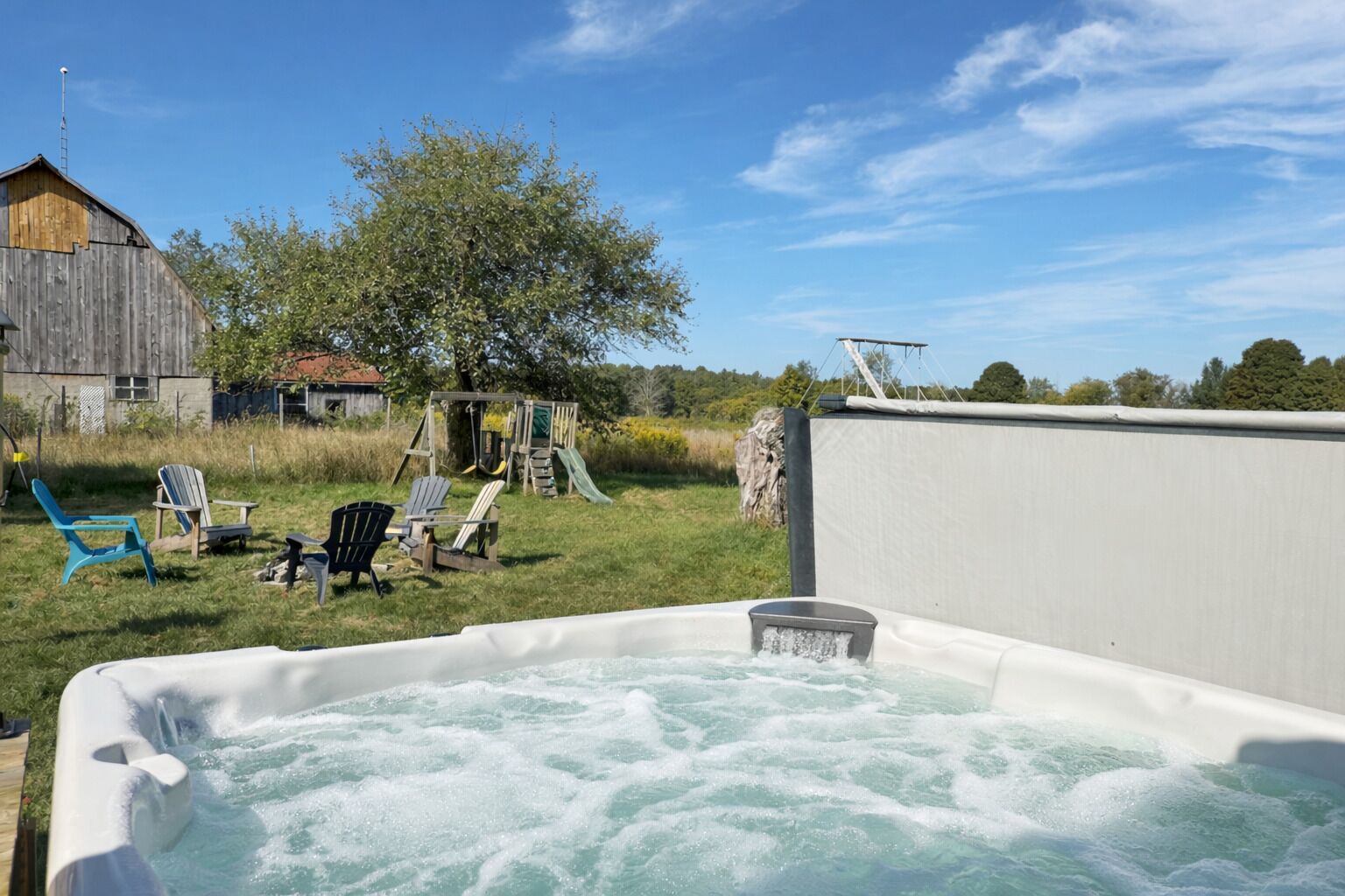 Bain à remous extérieur
