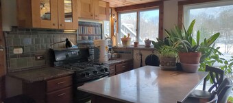 Comfortable lakeside home with a deck in a quiet neighborhood.