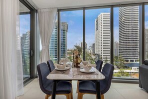 Dining - Modern 2BR Apartment with Ocean Views Broadbeach (Broadbeach)