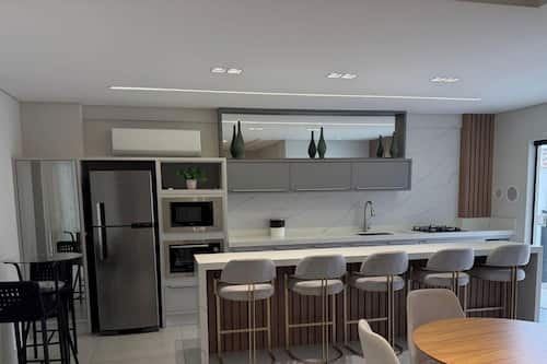 Appartement Deluxe, accÚs piscine, vue plage | Cuisine privée