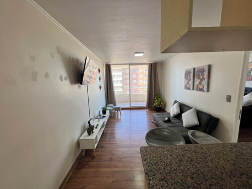 Cozy apartment in front of Torpederas beach, ideal for resting.