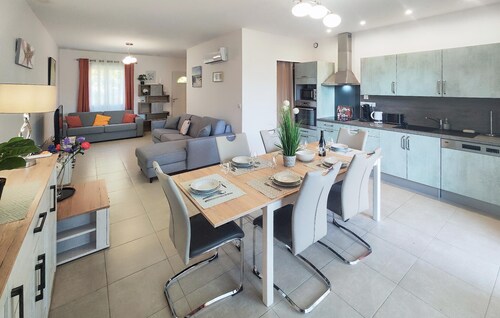 Lovely home in Mirepeisset with swimming pool