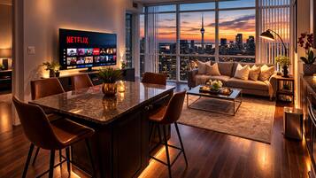 Grand appartement, uitzicht op meer | Woonruimte