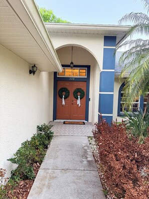 Exterior detail - Lakeside Merritt Island Villa -- perfect place to watch a rocket launch! (Merritt Island)