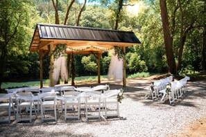 Espace banquet en plein air