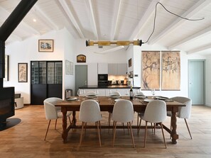 Dining - Renovated Réthaise villa with AC - 8 guests (Saint-Clément-des-Baleines)