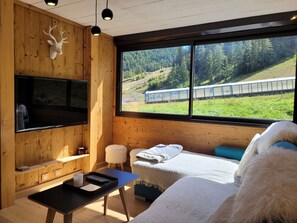 Living area - Duplex apartment with mountain view - 6 guests (Pra-Loup)