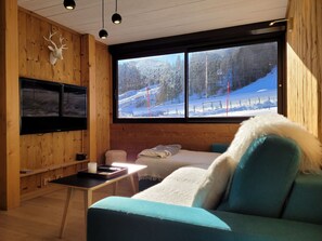 Room - Duplex apartment with mountain view - 6 guests (Pra-Loup)