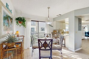 Dining - Charming condo with access to shared outdoor pool, wifi, and private balcony (Englewood)