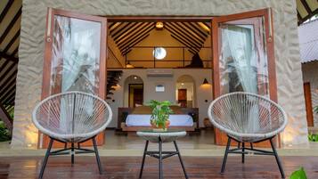 Villa - 2 soveværelser - søudsigt | Terrasse/gårdhave