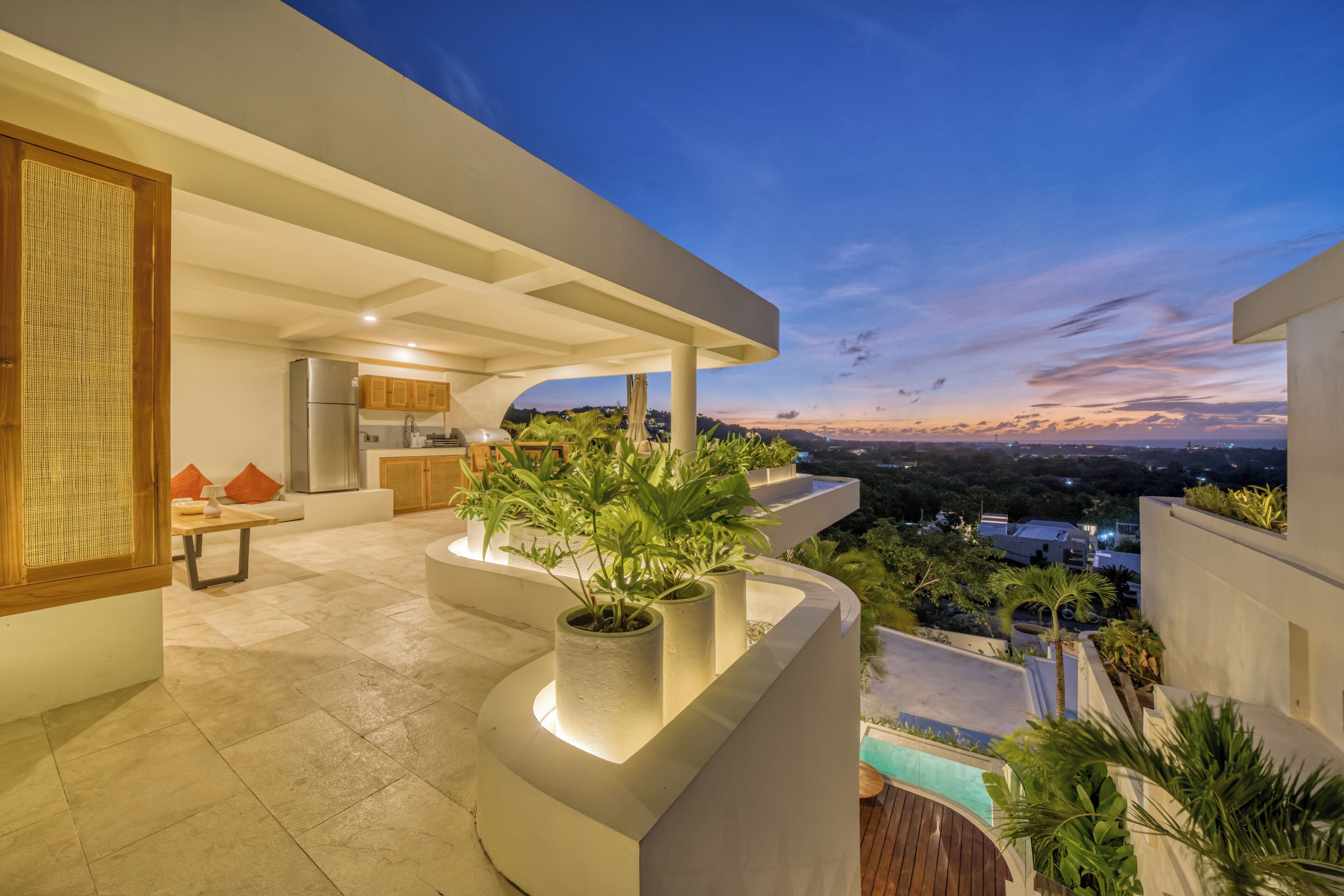Luxe villa, balkon, uitzicht op zee | Terrein van de accommodatie