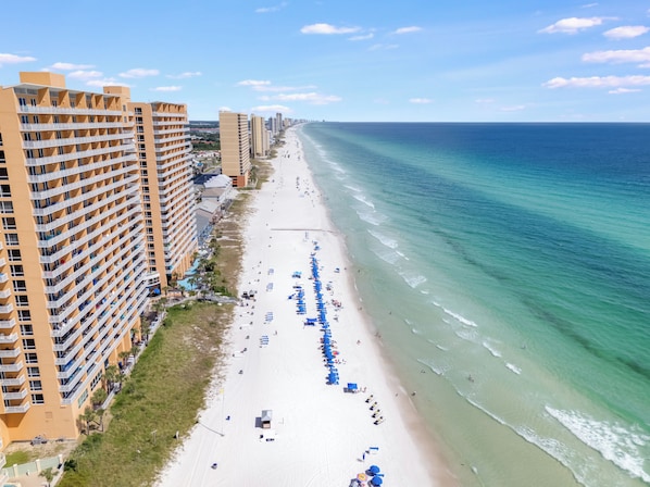 Beach - Splash Resort, 16th floor, Oceanfront, 1BR Sleeps 6, Lazy River & Water Park (Panama City Beach)
