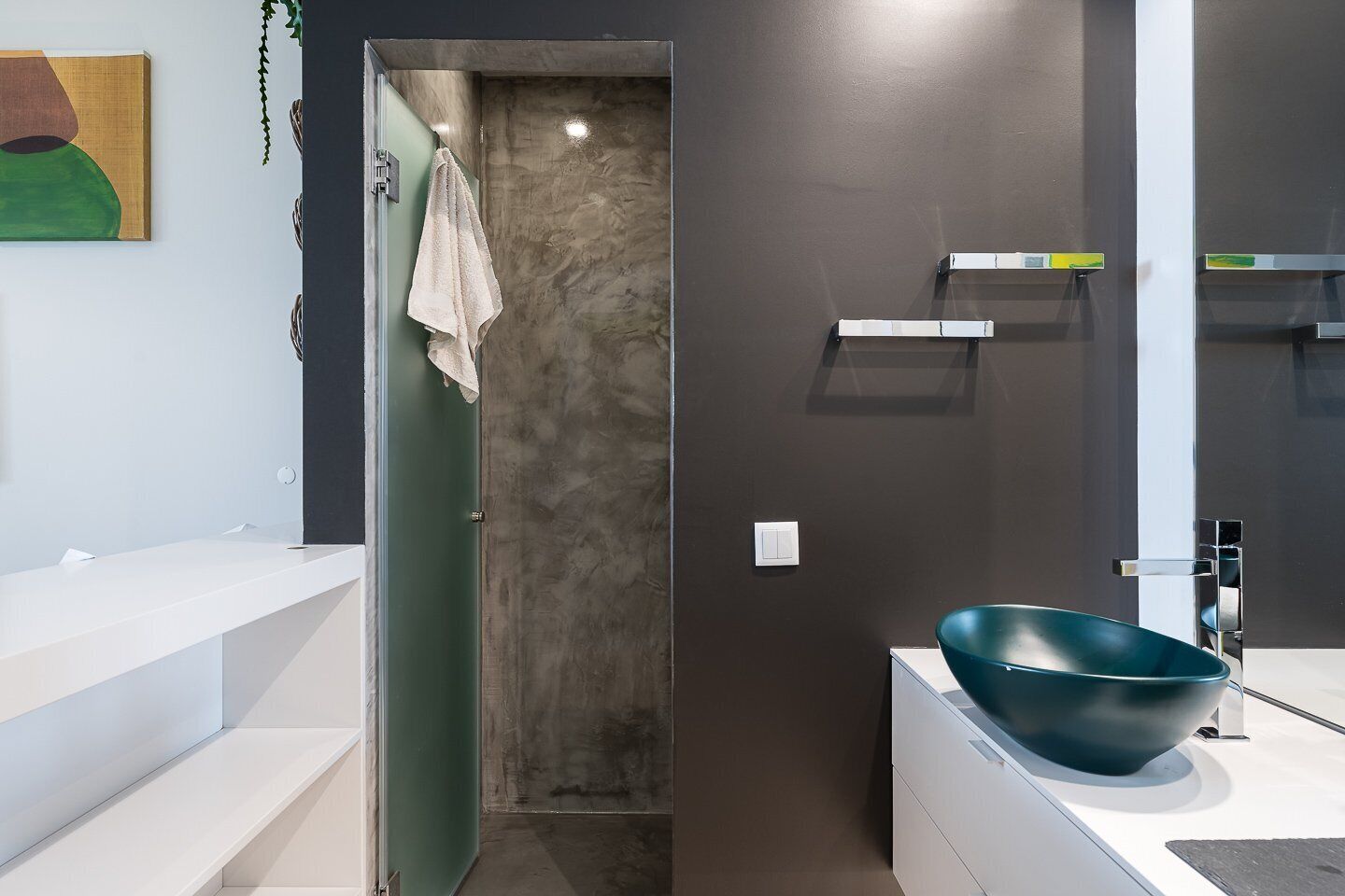 Apartamento (Apartment - Split Level) | Baño | Ducha, secador de pelo, toallas y jabón