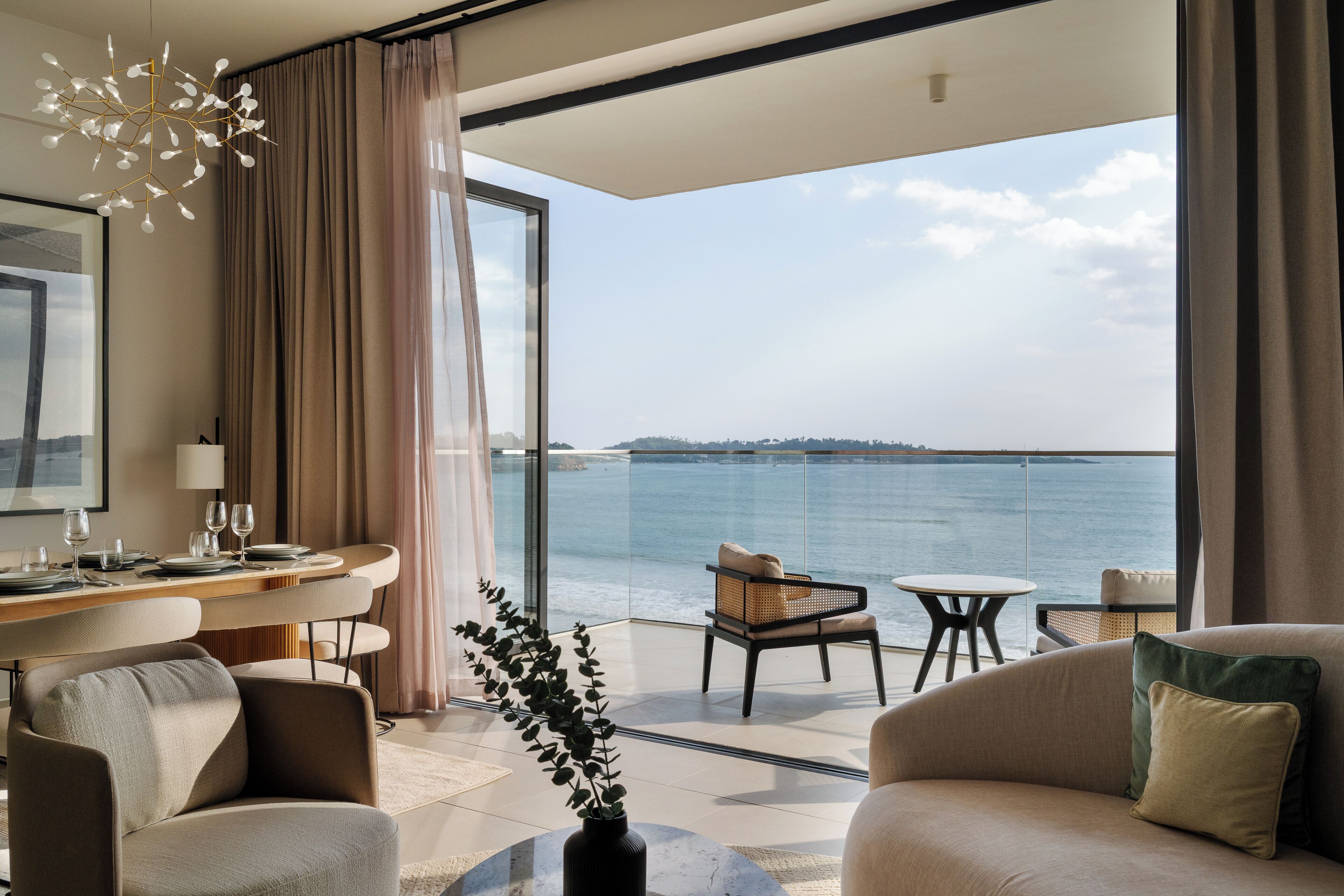 Phòng 4 Superior, quang cảnh biển | Khu phòng khách