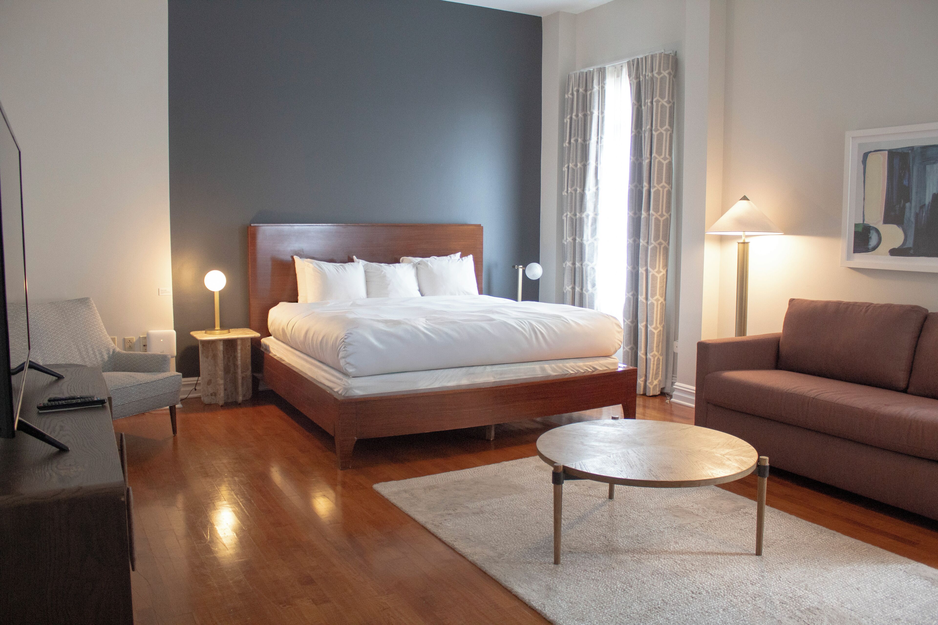 Kamer, 1 kingsize bed met slaapbank