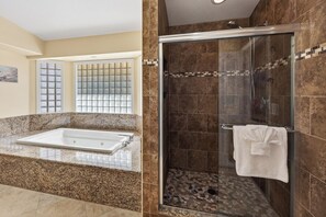 Shower, hair dryer, bidet, towels - Single-Story 5BR Pool Oasis Near Strip 3 Ensuites (Las Vegas)