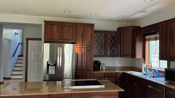 Microwave, oven, stovetop, dishwasher