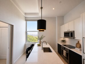 Microwave, oven, stovetop, dishwasher - Central Park - Luxury 4BR Apartment - Morningside Drive (New York)