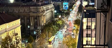 Deluxe Apartment, Balcony, City View | Property grounds