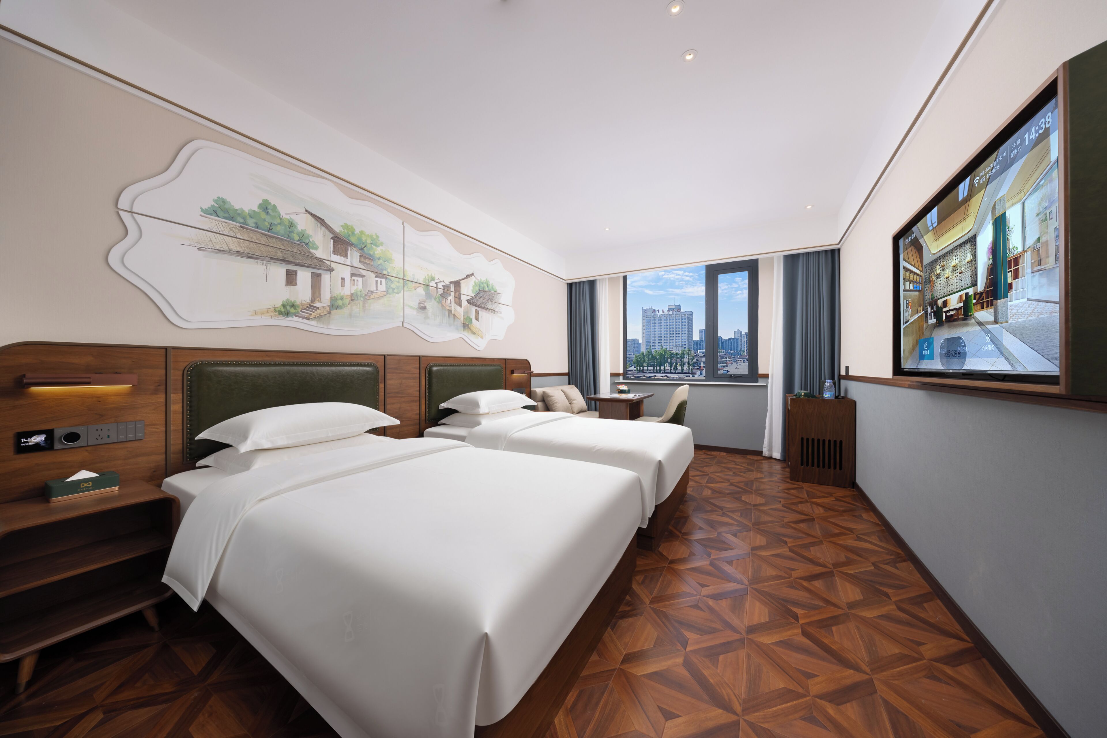Basic Twin Room | Free minibar, desk, laptop workspace, blackout drapes