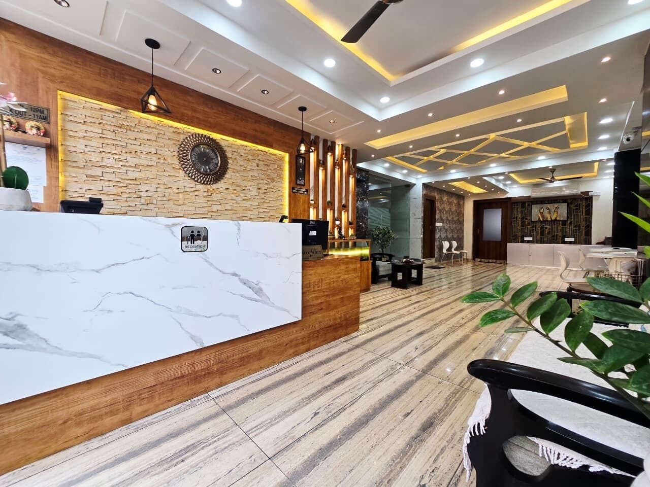 Interior entrance